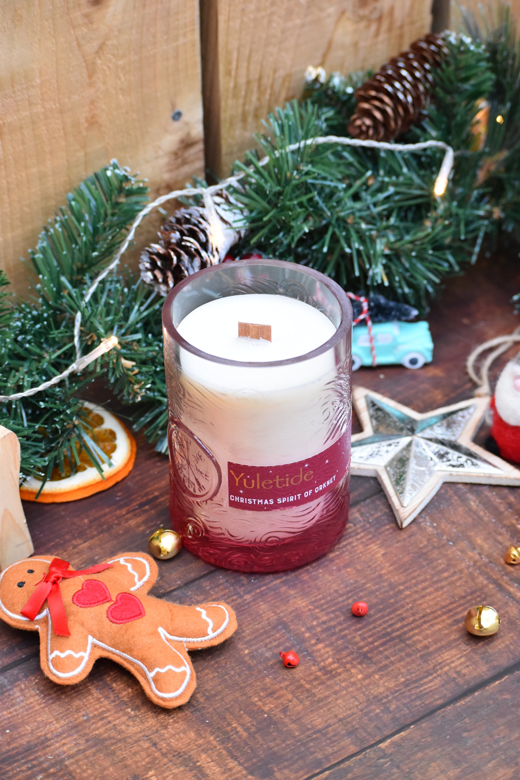 Upcycled Kirkjuvagr Gin Candle