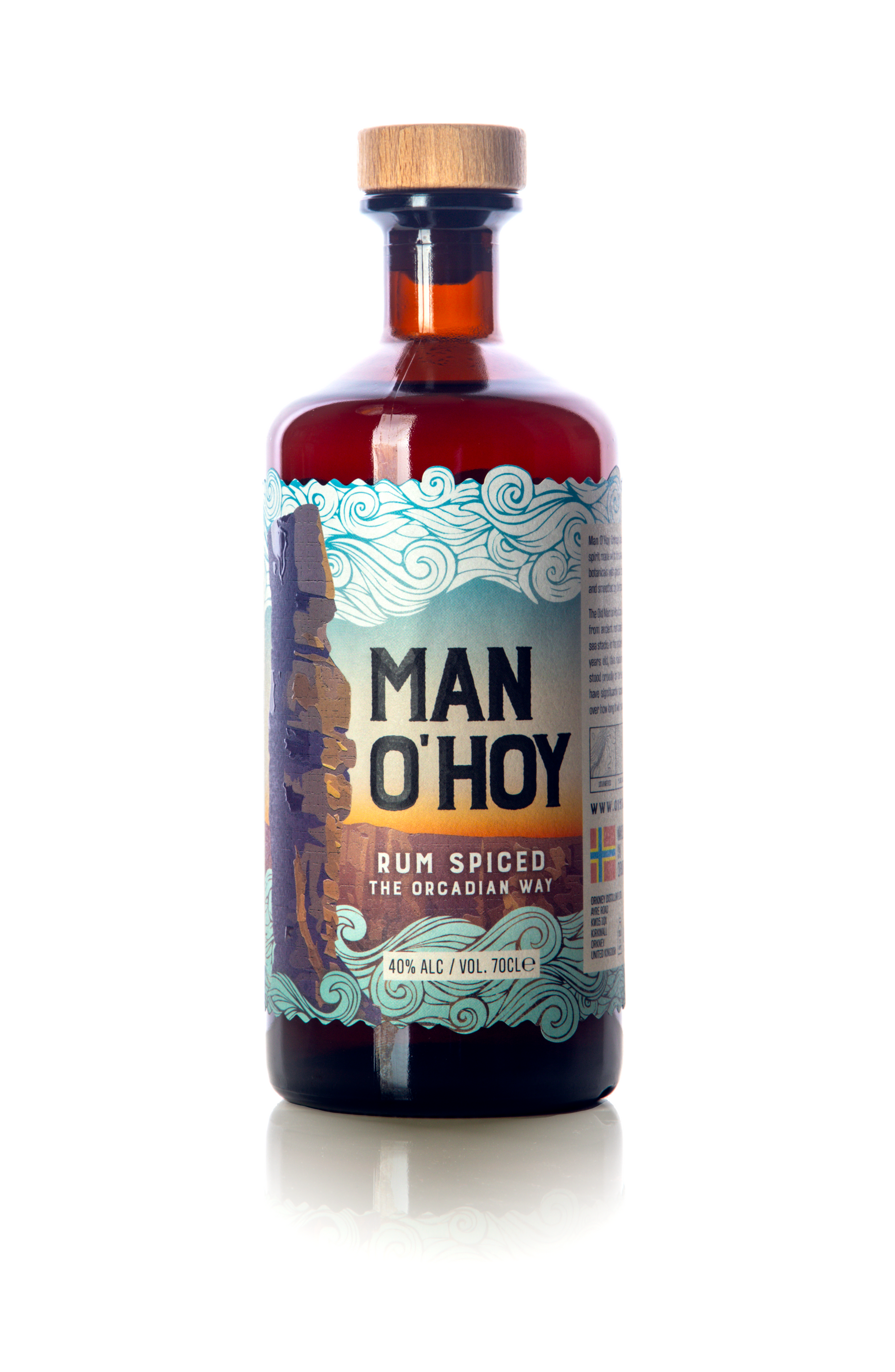 Man O'Hoy Spiced Orkney Rum - 70cl