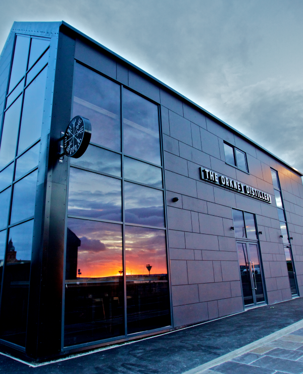 The Orkney Distillery building in Kirkwall