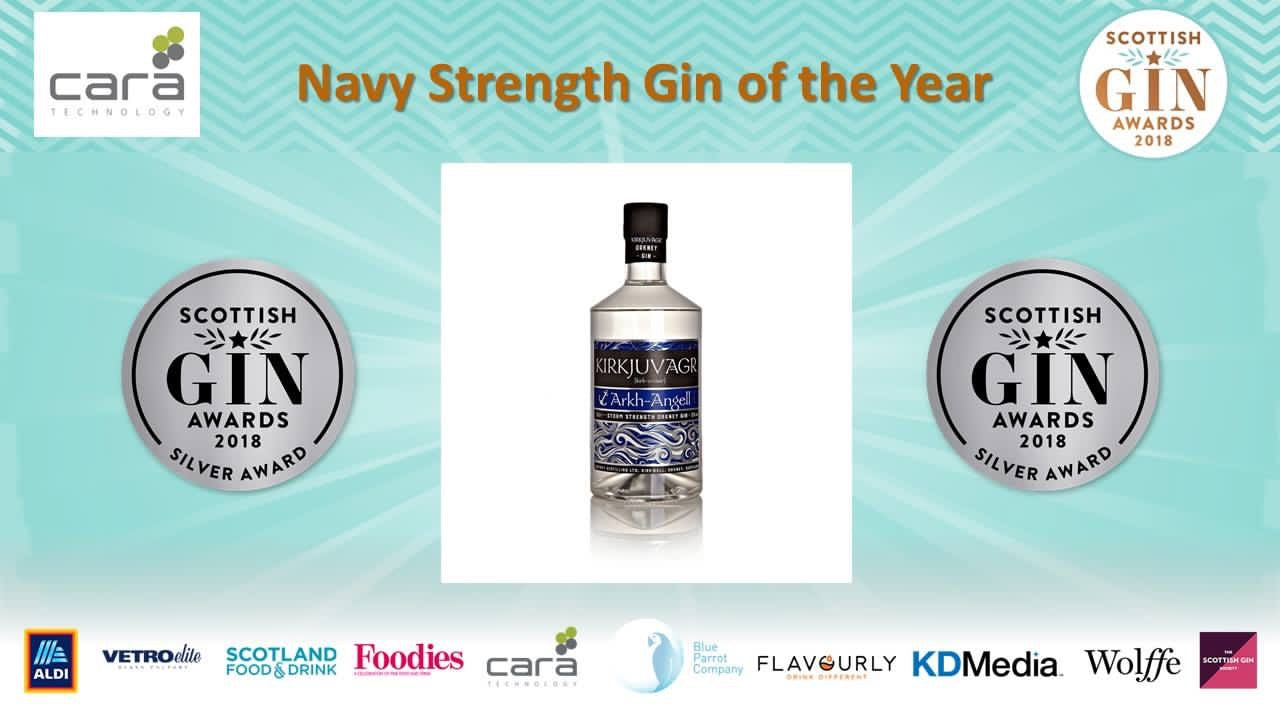 Arkh Angell wins a Silver Medal at the Scottish Gin Awards!