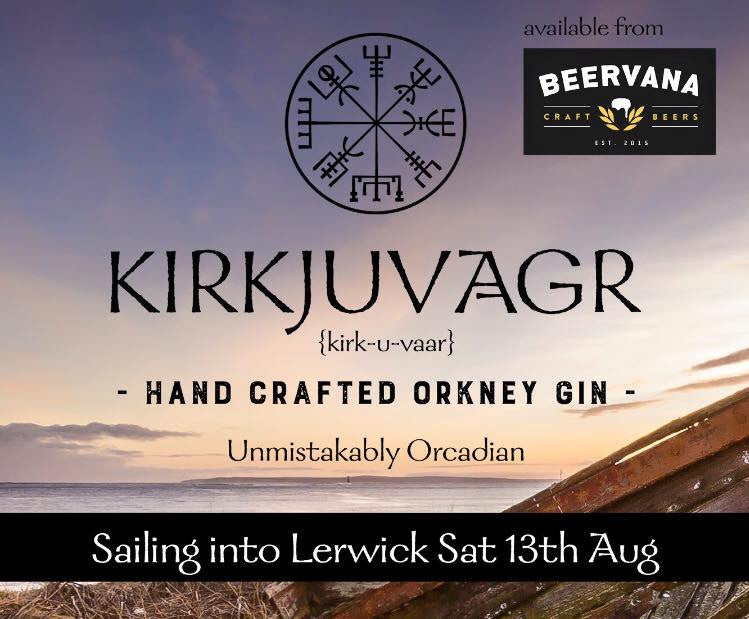 Kirkjuvagr Orkney Gin - Sailing into Lerwick for Shetland Launch