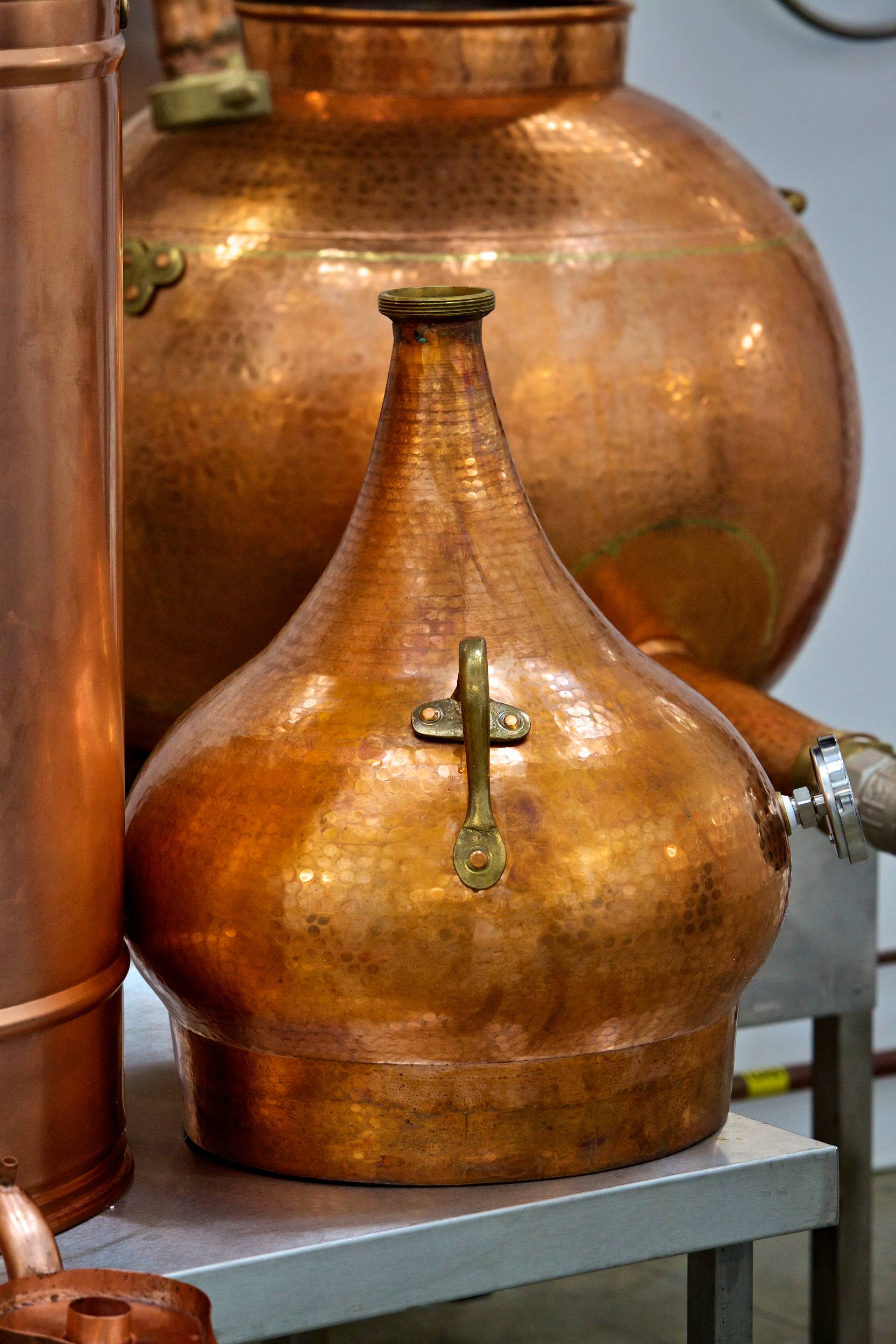 Gin stills at the Orkney Distillery in Kirkwall